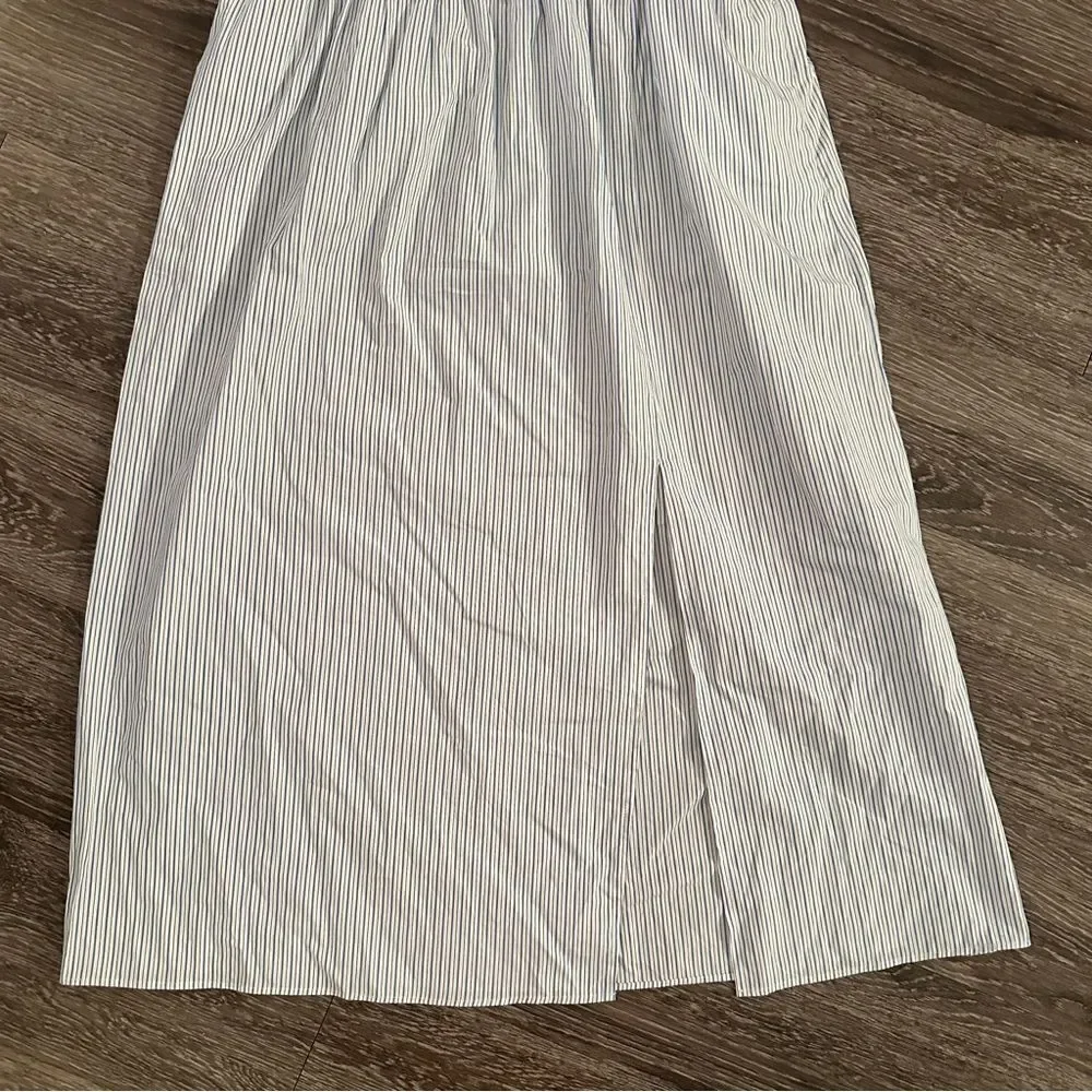 J. Crew Short-sleeve smocked dress in stripe